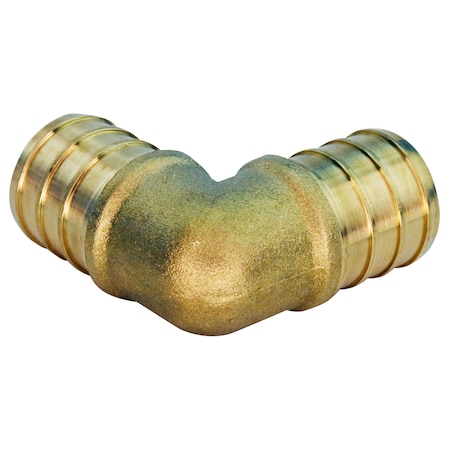 3/4 In. Brass PEX Barb 90 Elbow Jar (25-Pack), 25PK